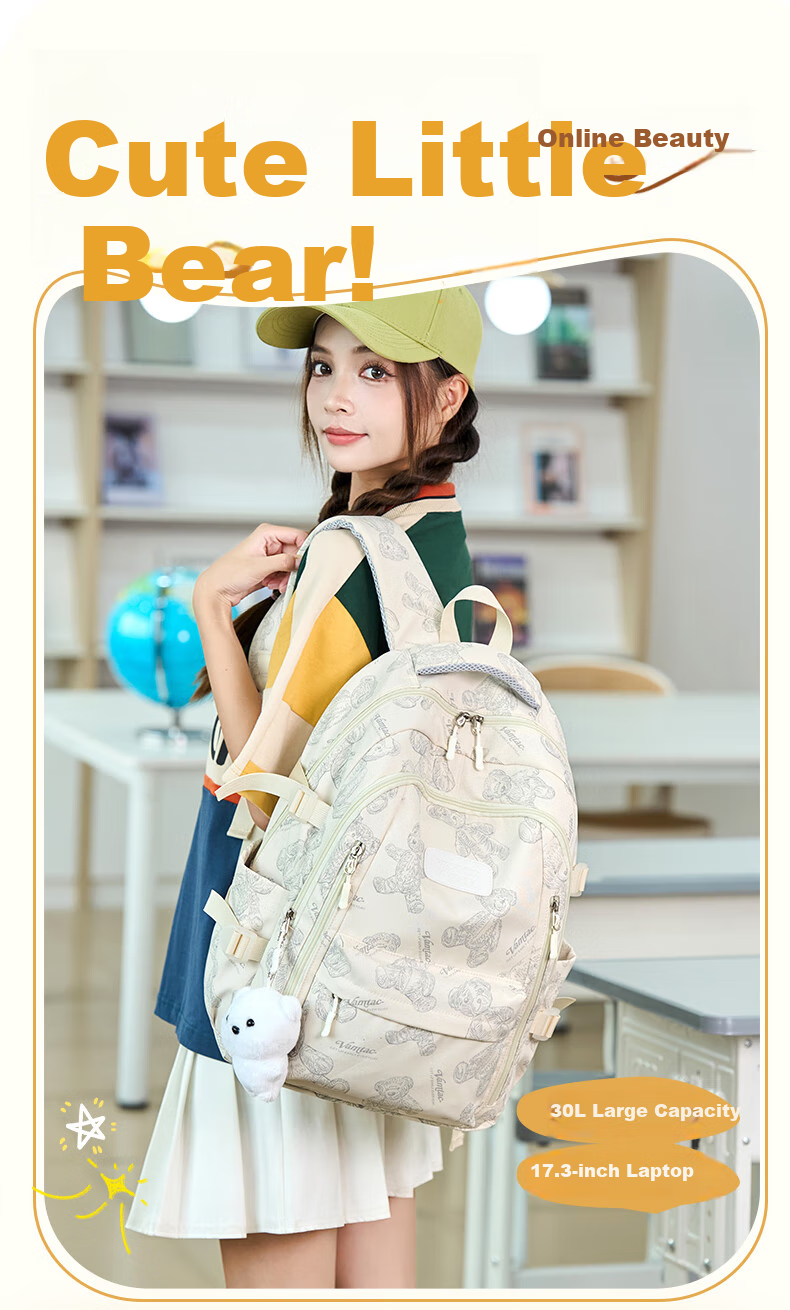 VICTORIATOURIST Backpack for Middle School Girls, Stylish Casual Lightweight Laptop Bag with Large Capacity for High School And College Students 1
