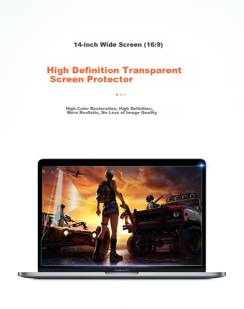 ECOLA Laptop Screen Protector, Frosted Anti-Reflective Anti-Scratch 14-Inch 16:9 Universal Screen Protector, 2-Pack LCD-2EL143 2