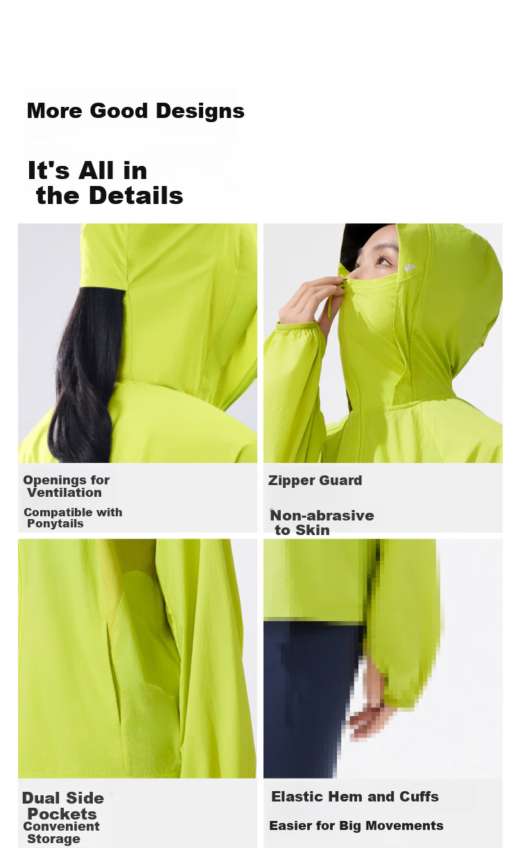 Beneunder Women's Lightweight Water-Repellent Portable Breathable UV Protection Sunscreen Jacket TS402 Cream White L 50