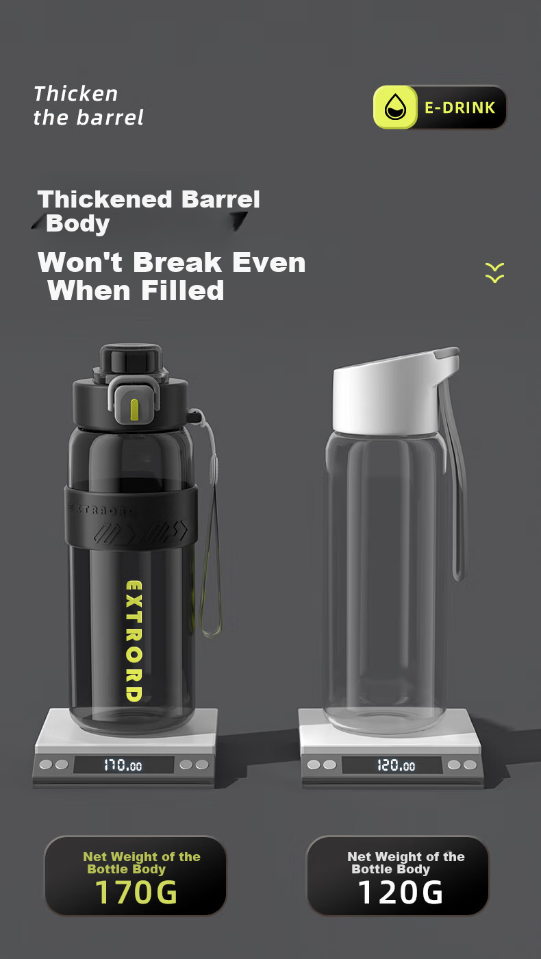Xiduomi Large Capacity Sports Water Bottle with Dual Drinking Straws for Men, Women, Outdoor Activities, Fitness, And Students - Portable Water Cup 6