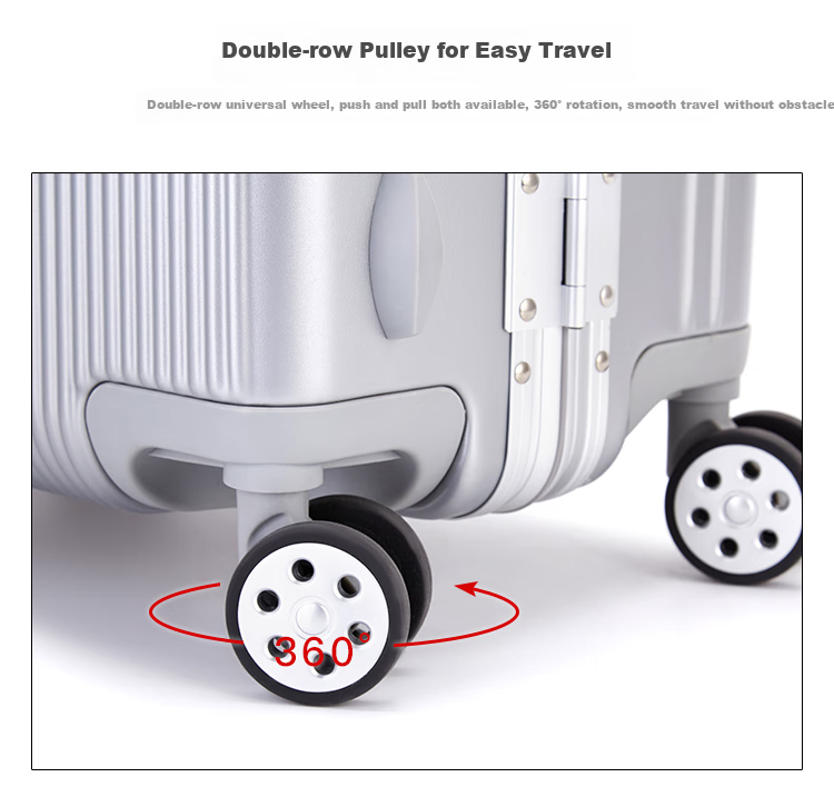 Diplomat Aluminum Frame Suitcase with Corner Guards, Luggage with Dual TSA Locks And Spinner Wheels, Travel Case TC-9184 1