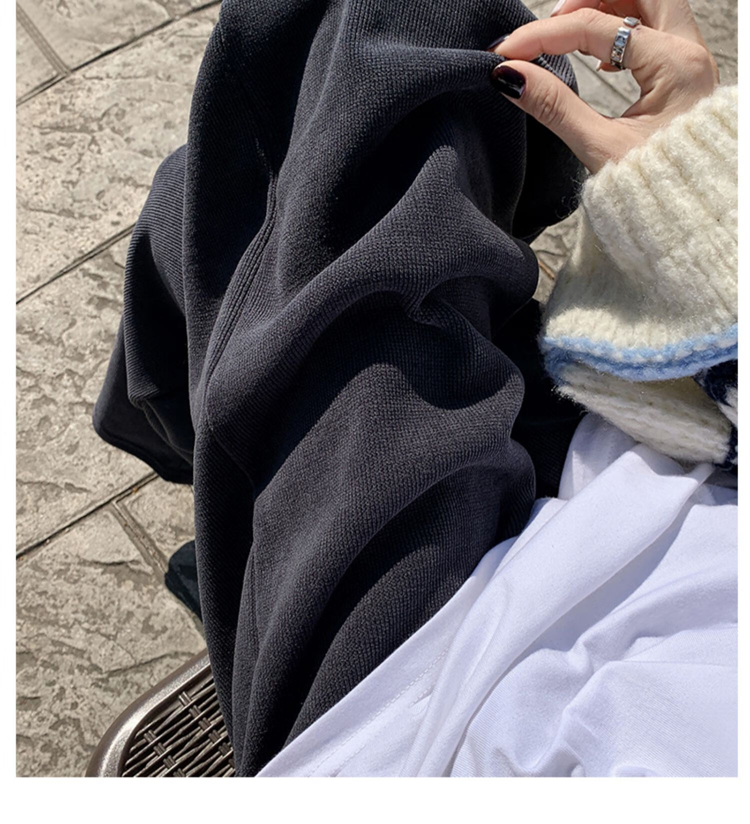 Langsha Women's Casual Pants, New Spring And Autumn 2026 Style, Petite Fleece-Lined Wide-Leg Pants, Korean-Style Slimming And Heightening Effect, European Velvet Trousers 17