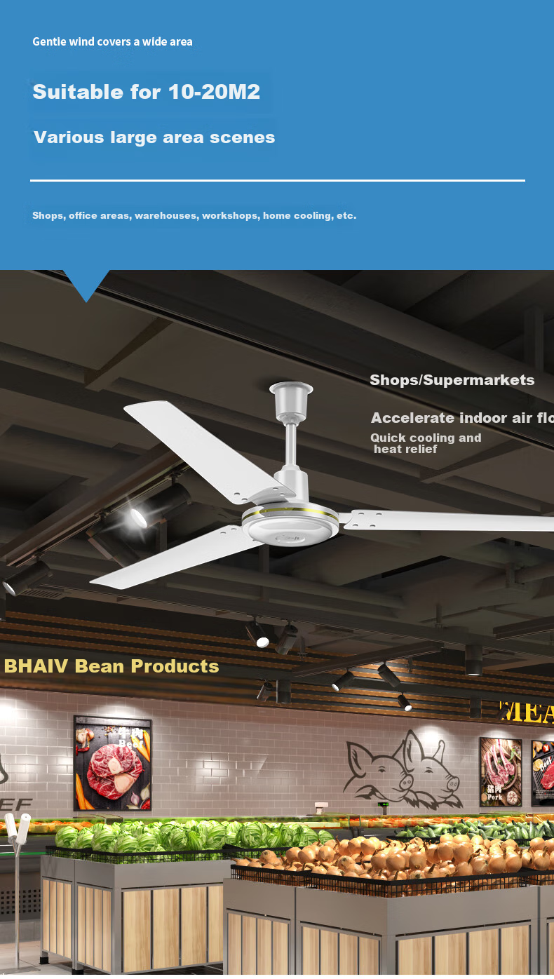 Zuanshipai Ceiling Fan, Home Ceiling Fan, School Dormitory 16-Inch Hanging Electric Fan, 360° Oscillating Fan, Ceiling-Mounted Industrial Fan with Copper Wire Motor FD-40 10