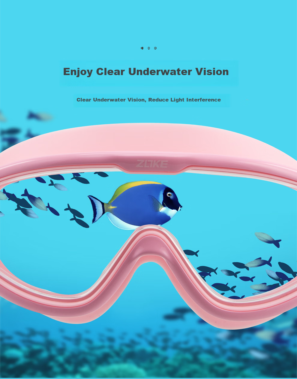 ZOKE Children's Large Frame Non-Prescription Swimming Goggles, High Definition Anti-Fog Waterproof Professional Swim Glasses 624502101-4 3