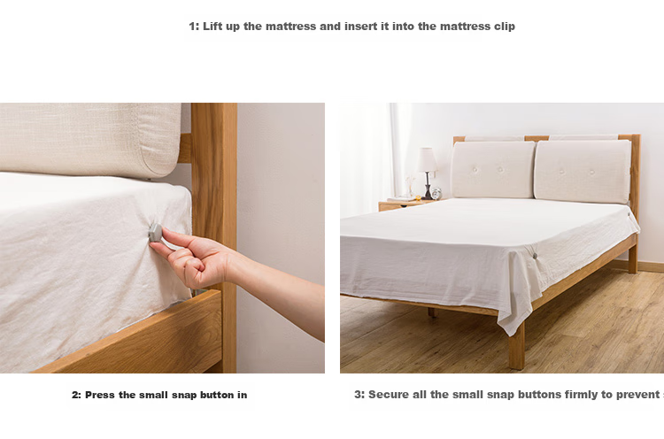 Chaoji Jia Pin Bed Sheet Fixer, Anti-Slip, Traceless, Needle-Free, Invisible Safety Clip for Bedding 8