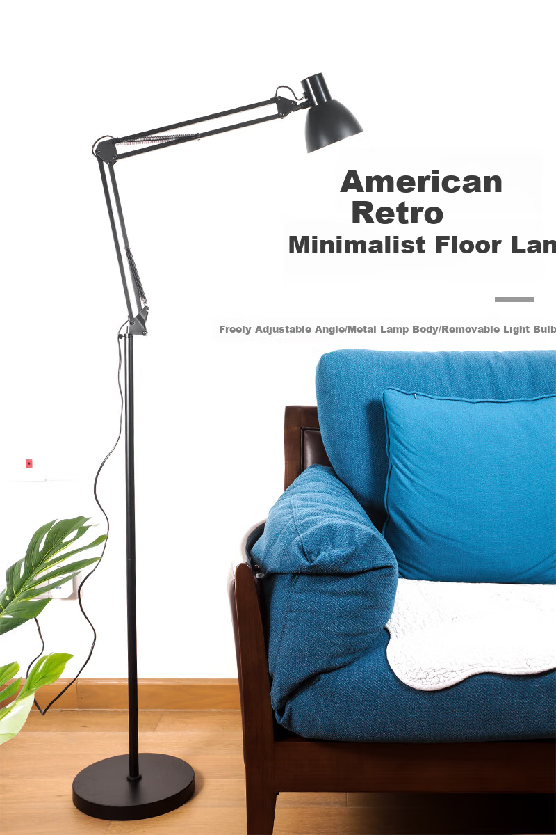 Haoshili Student Desk Piano Lamp, Living Room Bedroom Bedside Lamp, American-Style Adjustable Floor Lamp 1