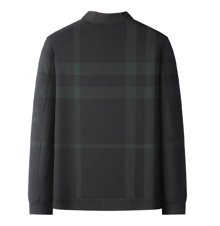 MONTAGUT Autumn Plaid Casual Business Men's Jacket, Durable And Easy-Care Coat for Men, JG, Black, Size M 9