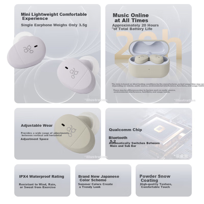FINAL COTSUBU for ASMR MK2 True Wireless Bluetooth Earphones, ASMR Sleep Headphones, Comfortable to Wear, Stable Connection, Lavender Color
