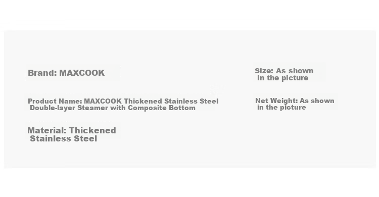 MAXCOOK Steamer Pot, 304 Stainless Steel 28cm Single Layer Steamer, Thickened Composite Bottom Compatible with Gas Stove And Induction Cooker 5