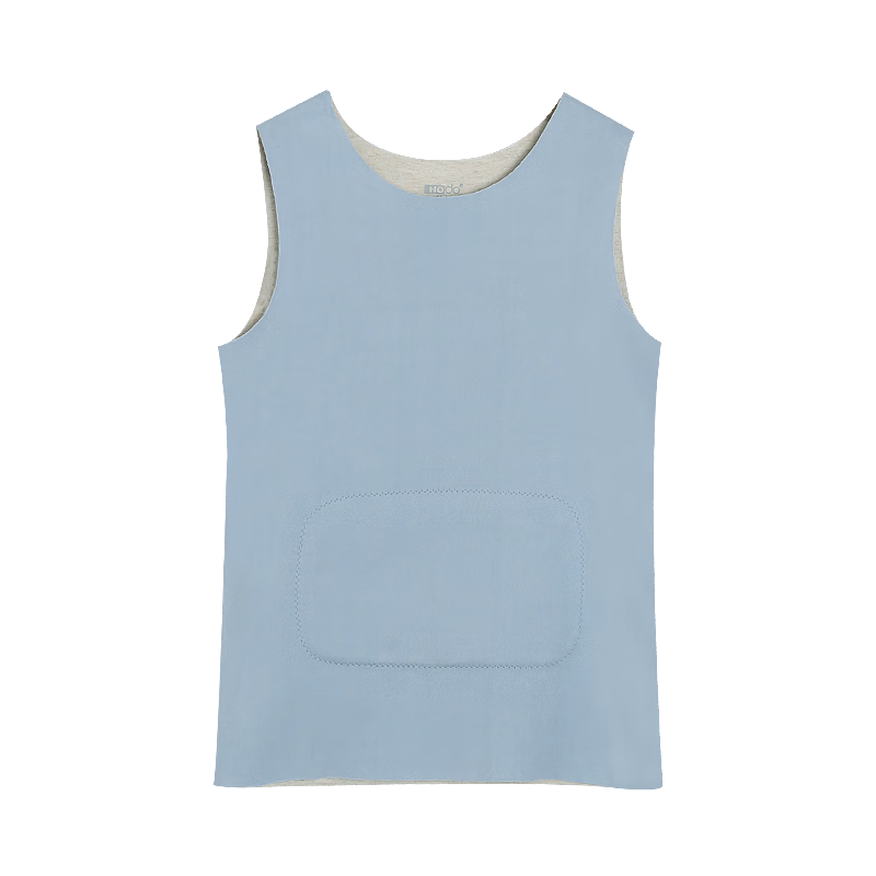 Hodohome Kids Boys 3A Antibacterial Warm Vest with Wool and Mulberry Silk Seamless Fleece Blue 271 Size 160