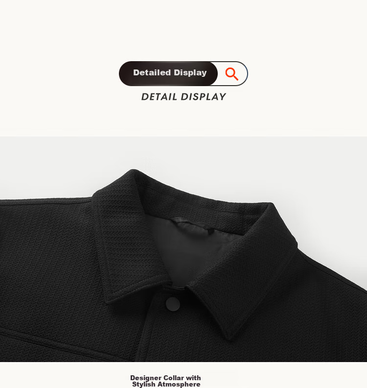 HLA Jacket for Men, POWER YOUNG Series, Lapel Windproof Coat for Men, Spring And Autum 12