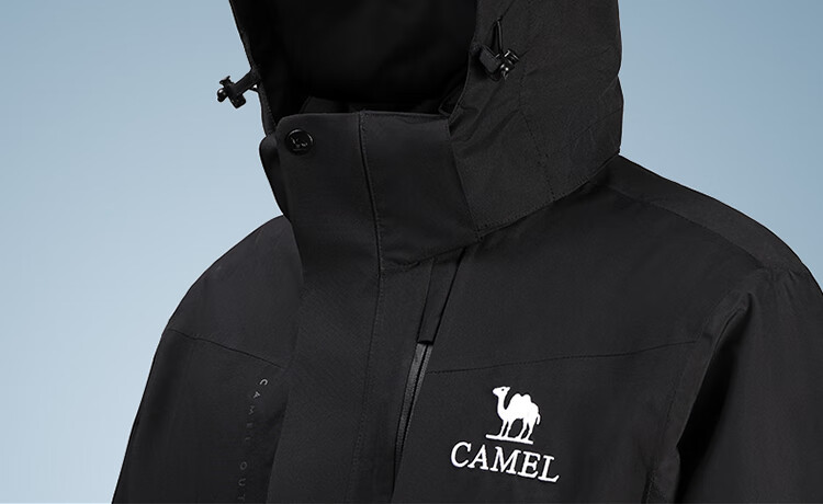 CAMEL Three-In Jacket, Outdoor Triple-Protection Warm Windproof Coat, Mountaineering Clothing NR99 [Island Orange] 11