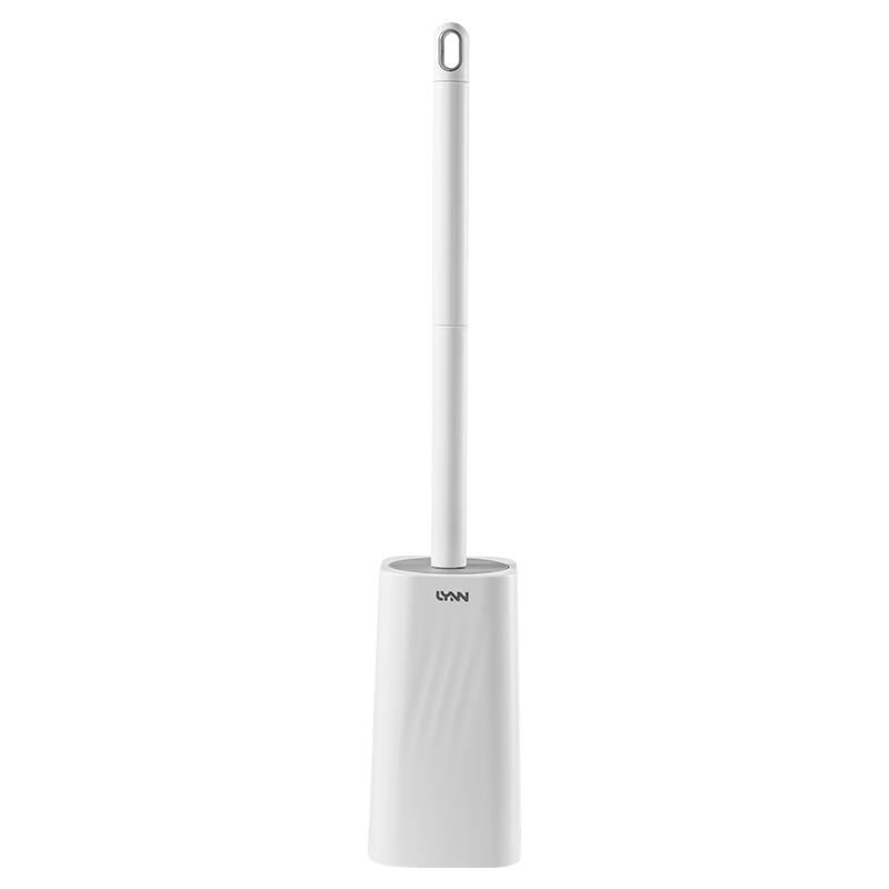 LYNN Antibacterial Toilet Brush with Extended Handle, Round Head, No Dead Angle, Smart Toilet Cleaning Kit