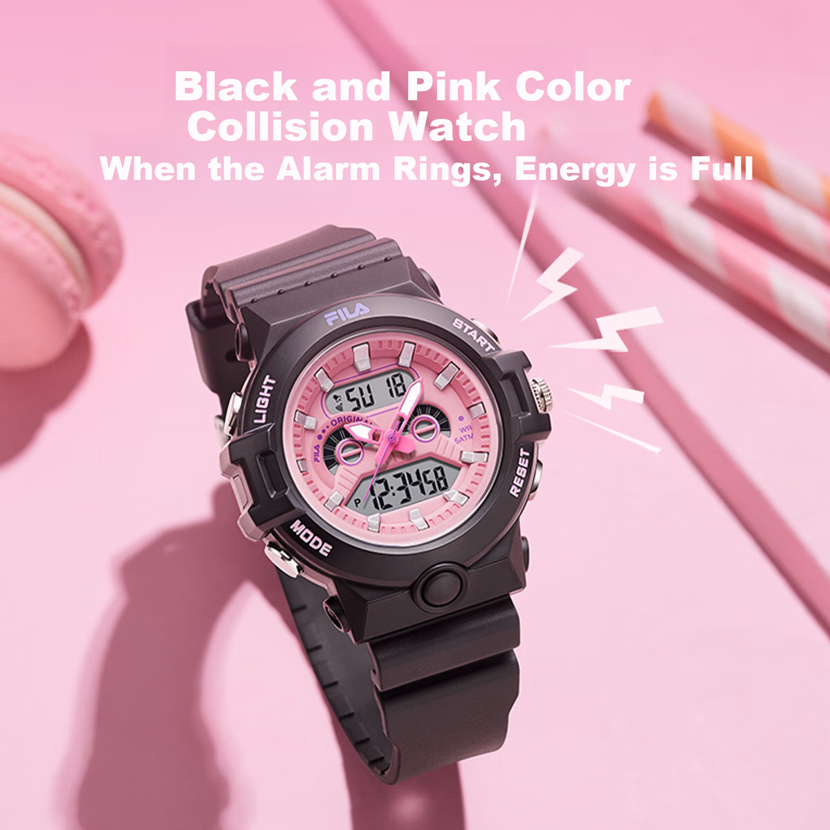 FILA Electronic Watch, Sweet And Cool Style Digital Watch for Men And Women, Sports Student Watch, Gift for Children, 6742-001