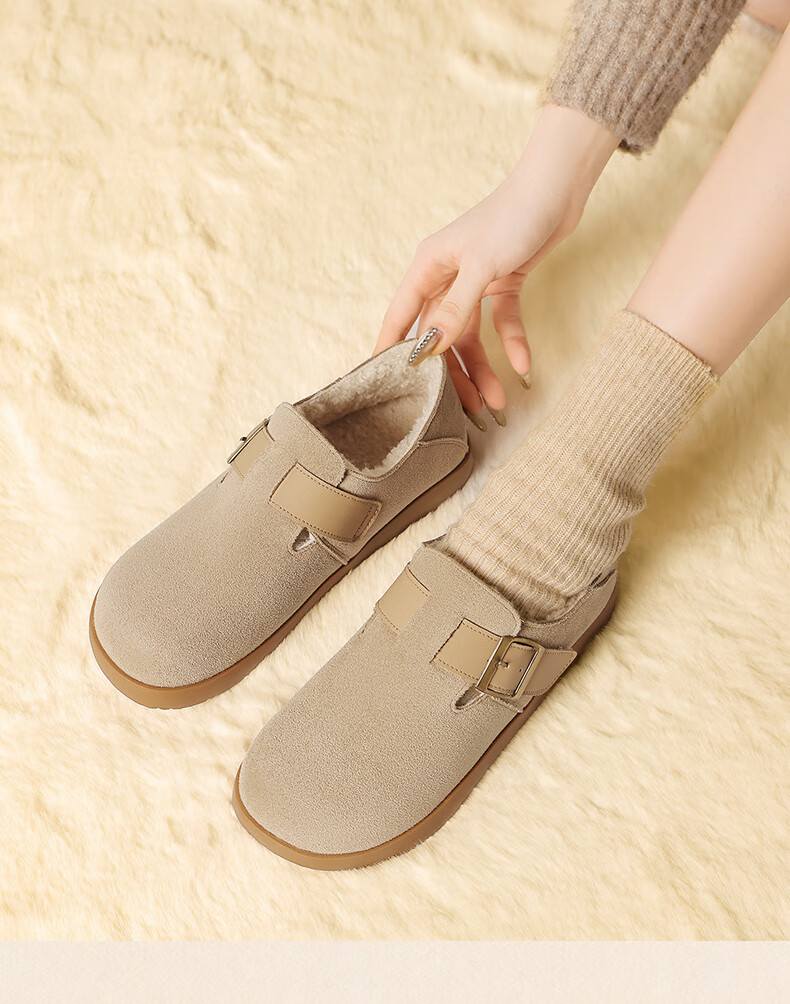 ZHR Bokeng Women's Versatile Lightweight Slip-On Casual Shoes with Soft Soles, Comfortable Commuter Shoes for Women, AB167 Khaki Color, Size 38 25