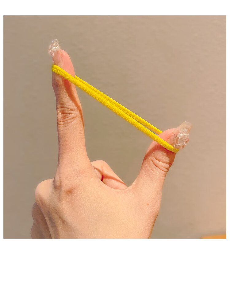 NIANFIN Spring Summer Kids Hair Tie High Elasticity Gentle Hair Rope Girls Braided Rubber Band Durable Hair Accessory 8