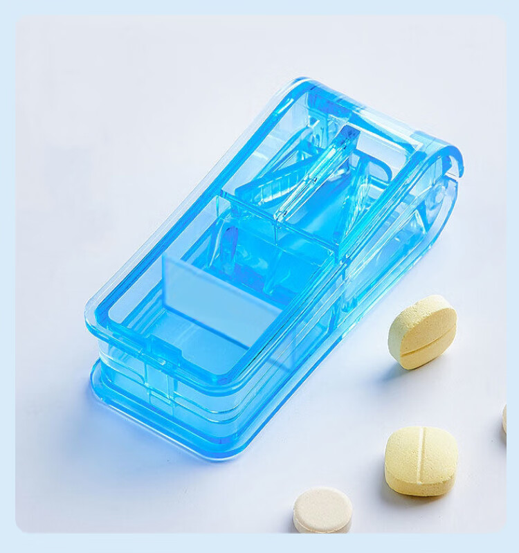 Xinqin Portable Weekly Pill Organizer, Medicine Storage Box with Double-Layer 8 Compartments, Multifunctional Container for Pills And Tablets 22