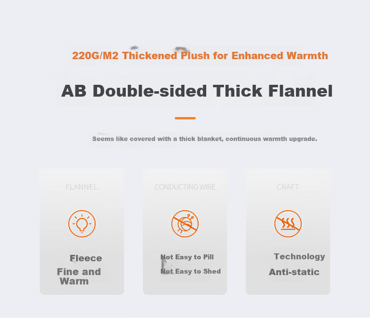 FUANNA Flannel Thickened Warm Single Duvet Cover Anti-Static Bedding Double Extra Large 1.8m Bed 4
