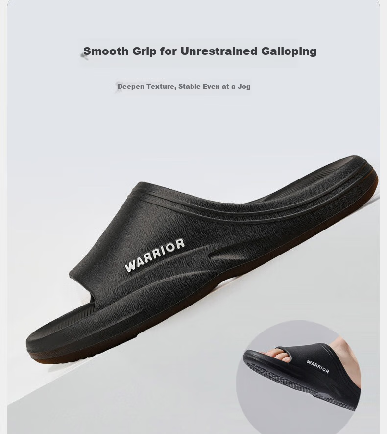 Huili Men's Slippers, Sports Bathroom Indoor And Outdoor Wear, Non-Slip Thick-Soled Sandals, HL0273 Black Size 46-47 11