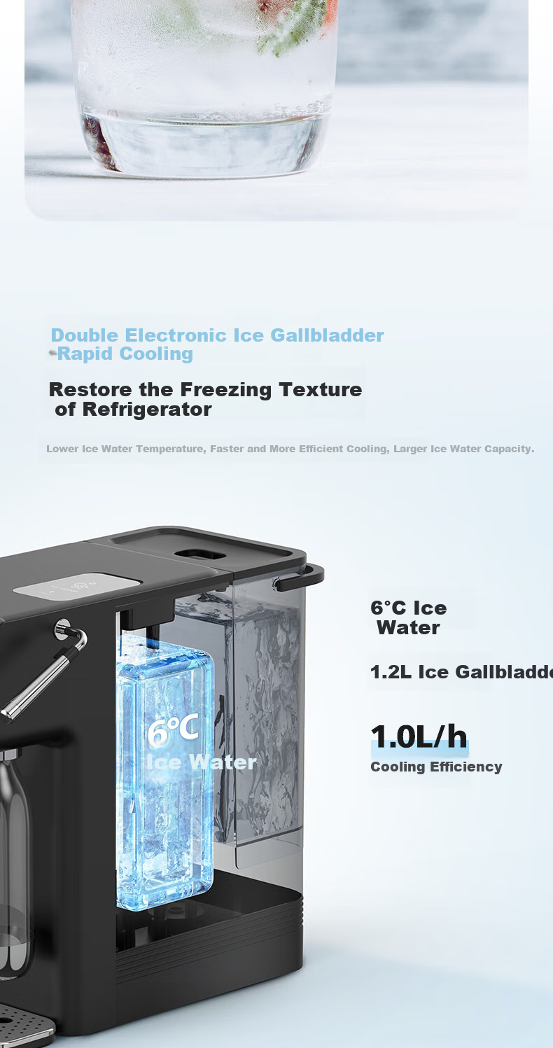 PHILIPS Instant Hot Water Dispenser, Cooling And Heating All-In Sparkling Water Machine, Tea Bar Machine, Hot And Cold Drinking Water Dispenser, Desktop Tabletop No-Installation Water Dispenser, McKinsey ADD4849/93 6