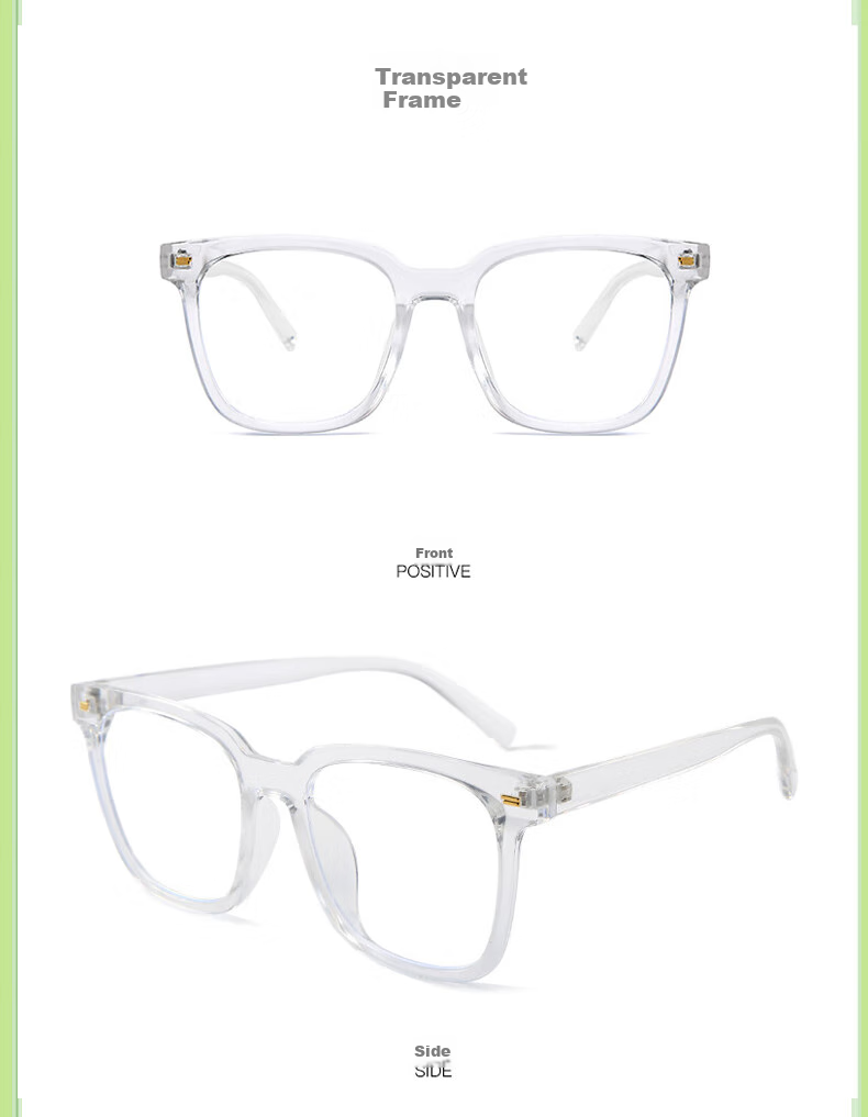 Sheniao 219 Blue Light Blocking Glasses, Transparent Frame, Bare Face Korean Style Ins Trend Non-Prescription Phone Computer Anti-Radiation Glasses 4