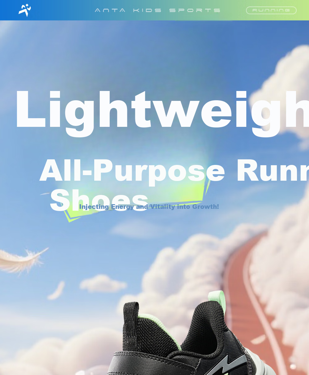 ANTA Children's Running Shoes for Older Boys, Lightweight Athletic Sneakers for Students in Autumn And Winter A12545501 1
