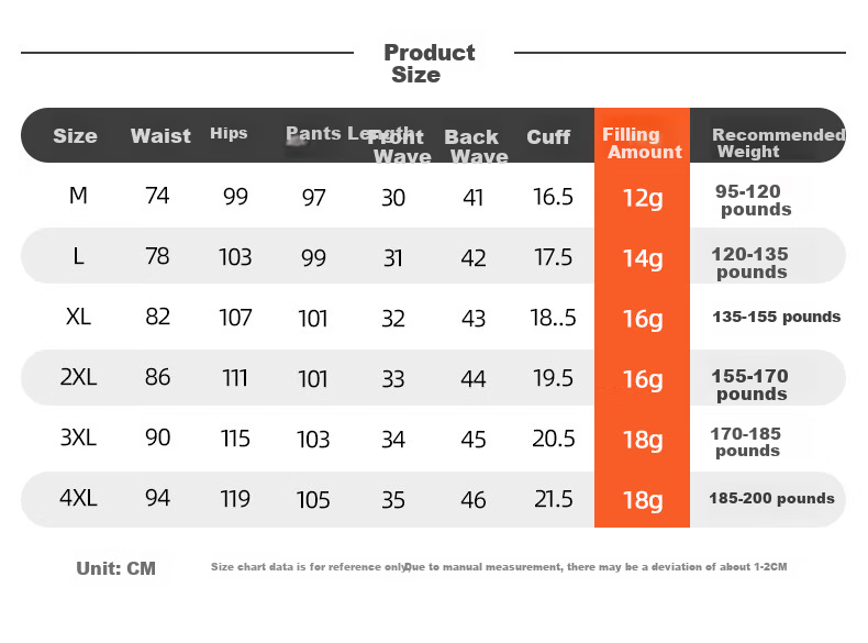 YAYA Men's Down Pants for Autumn And Winter, Drawstring Waist, Thickened Warm Casual Joggers K03 5