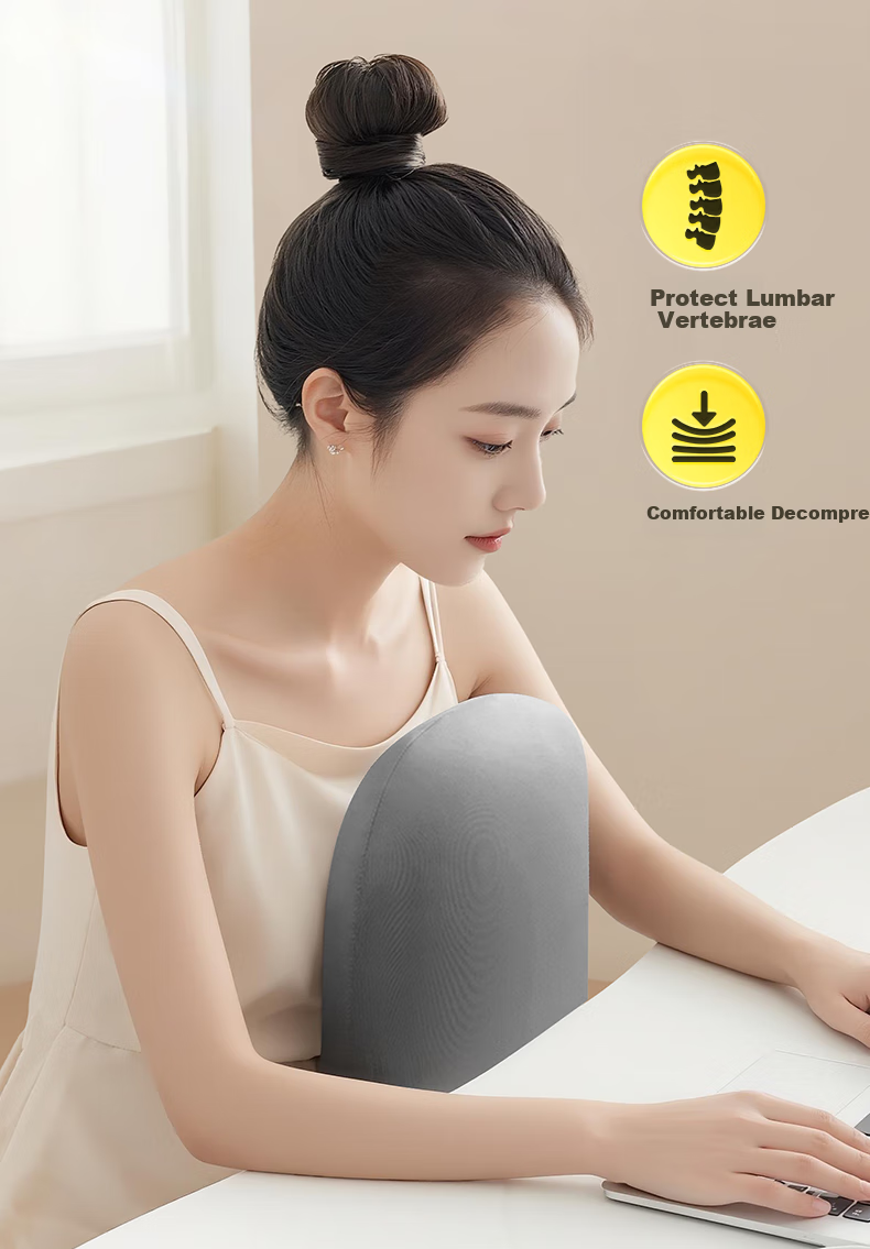 WITGOER Nap Pillow, Small Cushion, Hug Pillow, Backrest, Waist Pad, Nap Aid, Sleeping Tool, for Office, Students, Car Travel, Portable 11