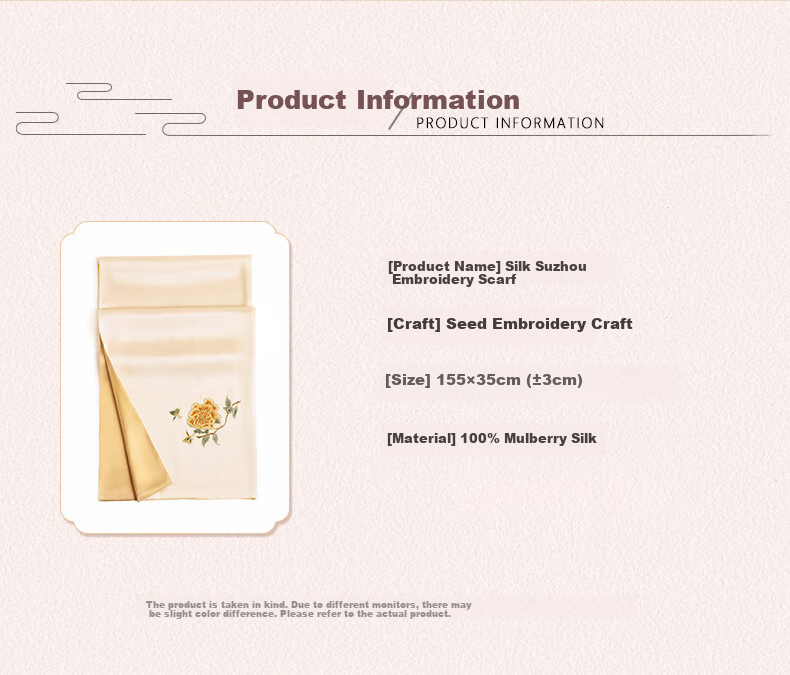 Hangsilu Silk Embroidery Scarf for Women with Carved Comb Set, Shawl, Birthday High-End Mid-Autumn Festival Gift for Mom 3