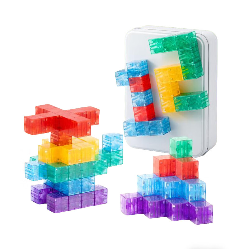 BULUQI Pocket My World Magnetic Building Blocks Construction Toy for Boys Ages 3-6 Birthday Gift Magnetic Tiles