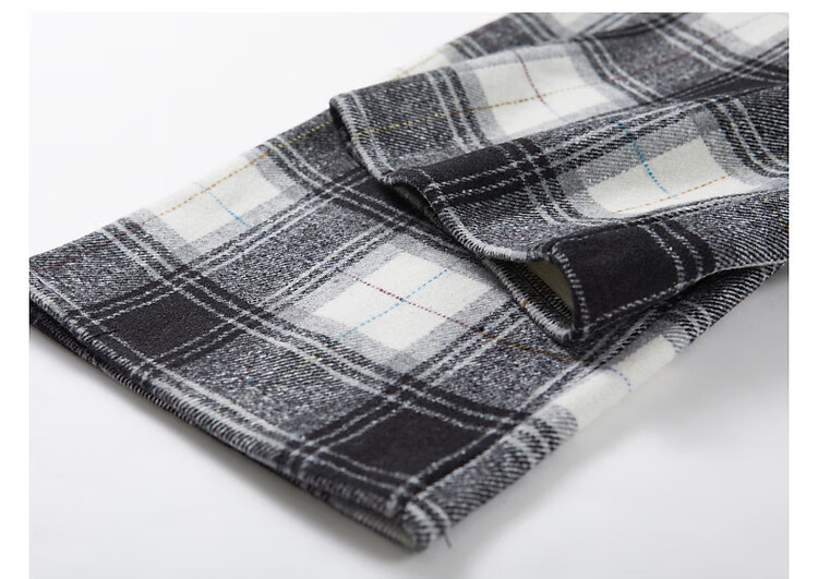 Demana [Fashion Plaid] Winter Little Chanel Style Elastic Waist Wide Leg Pants Fleece Lined Slightly Stretchy Casual Trousers for Women 13