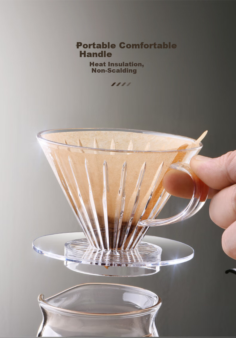 CLITON Pour-Over Coffee Dripper, Drip Coffee Maker with Filter for Home Use, Coffee Brewing Device for 1-2 Servings 11