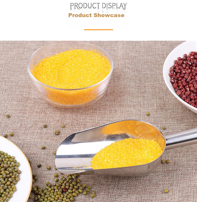Baijie Stainless Steel Ice Scoop, Grain Scoop, Dried Fruit Scoop, Rice Scoop, Flour Scoop, Tea Scoop, Sugar Scoop, Melon Seed Scoop, Popcorn Scoop, Household Food Scoop 10