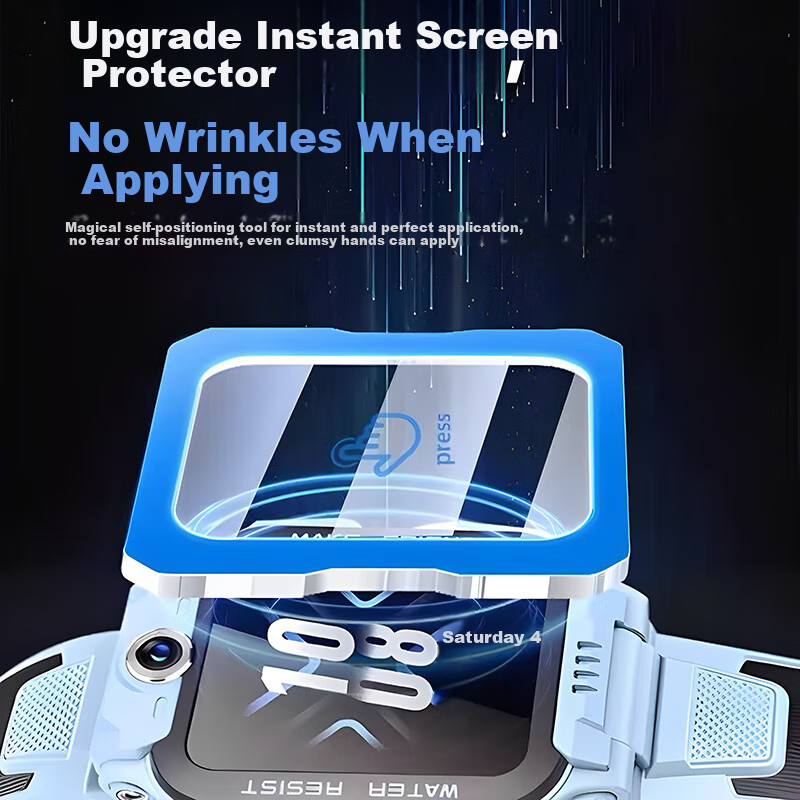 Xuanyi [2 Pieces Quick Application Screen Protector] for Xiaotianc Z6Pro Tempered Glass Film, Youth Edition Z6A/Z6S/Z6D Protective Film, Z6p Children's Phone Watch Protective Film, Protective Case, Protective Cover