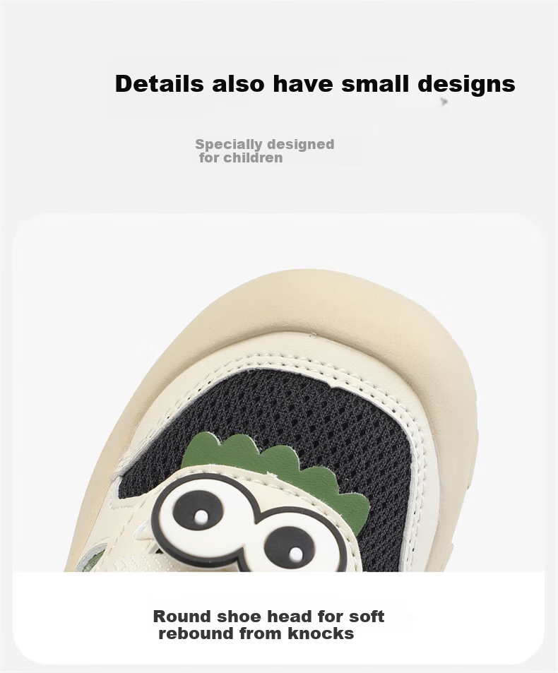 Minibala [3D Eyes] New Spring And Autumn Baby Walking Shoes, Mesh Casual Sneakers for Young Children, Sports Shoes for Boys And Girls 4