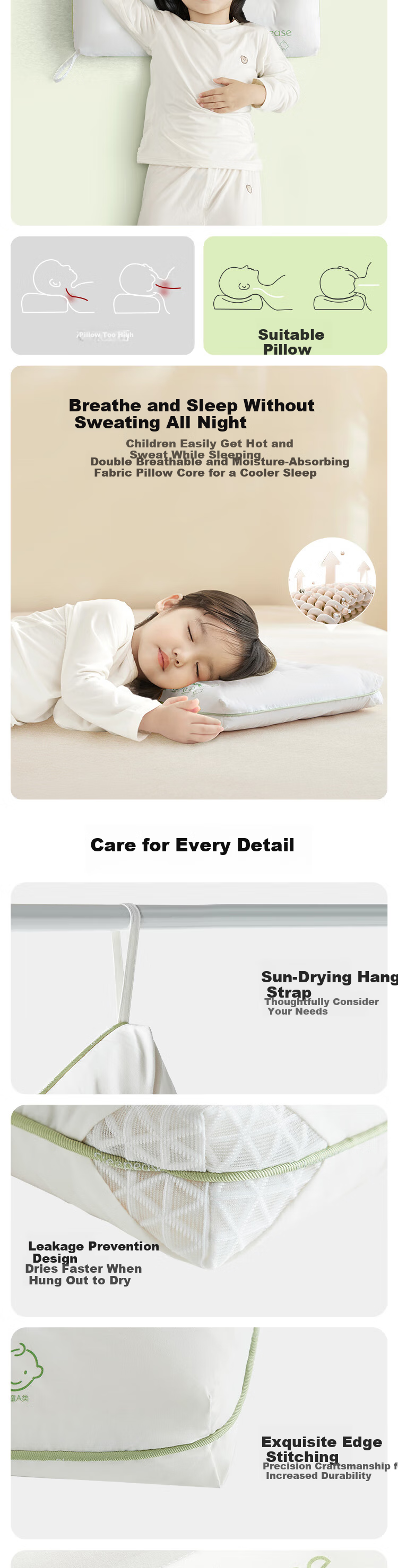 Wangyiyanxuan Class A Antibacterial Soybean Pillow Core Cervical Pillow Bandage Pillow, Medium Size, 600g 2