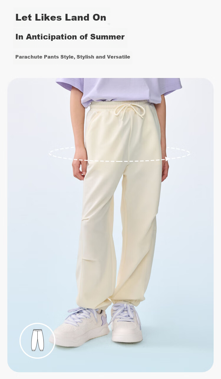 BALABALA Children's Clothing Pants for Boys And Girls, Summer 2025 Loose-Fitting Versatile Twill Long Pants 208225108205 4
