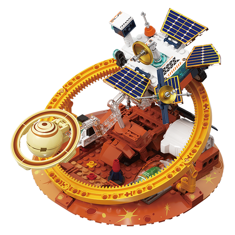 JAKI Building Block Solar Dawn Detector Car Model Toy for Adults and Kids Birthday Children's Day Gift