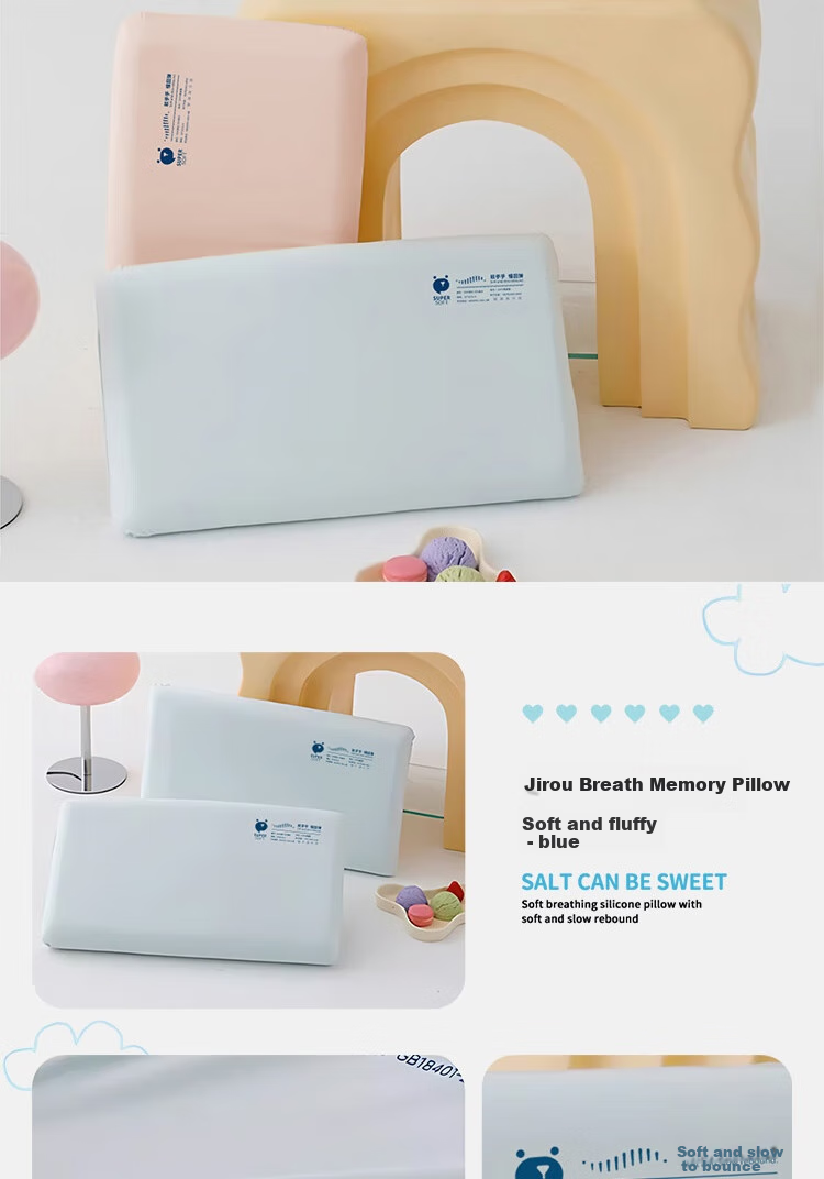 Ranpai Children's Pillow, Class A Sleep Pillow, Slow Rebound Memory Foam Pillow, All-Season Pillow Core, for Ages 1-6, Sky Blue 13