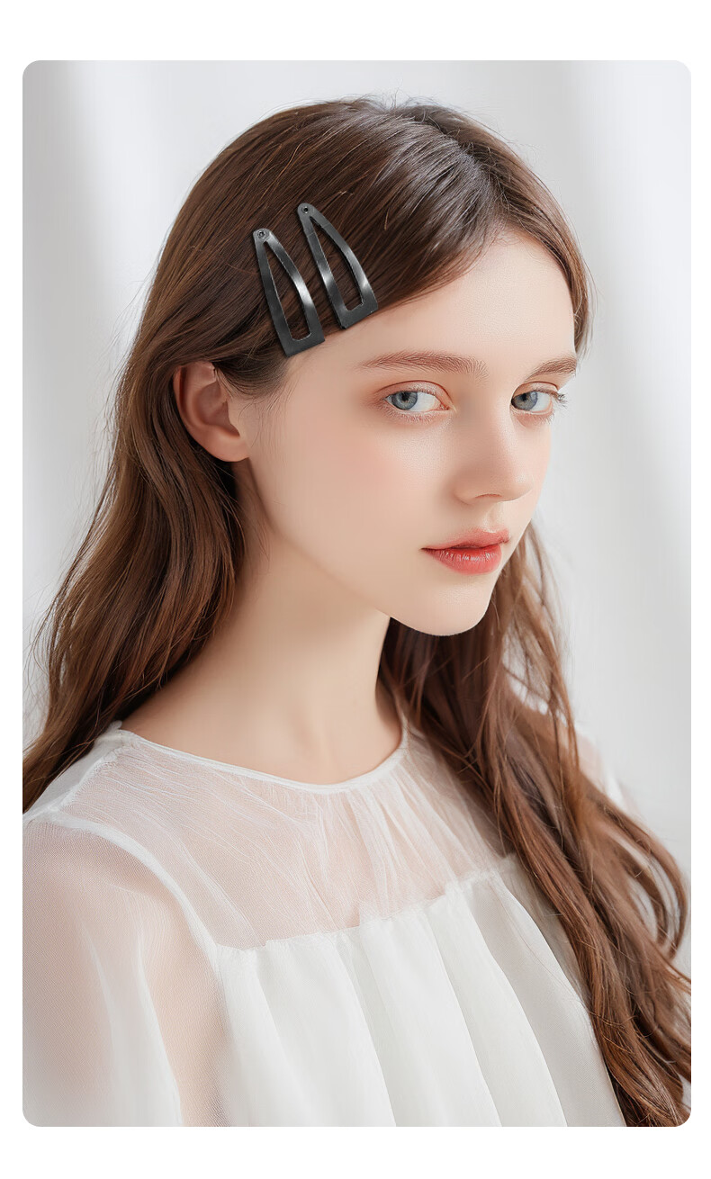 M2KA Hair Comb Clip for Women BB Clip Hairpin Hair Styling New Side Bang Hair Clip Black 6 Pieces 9
