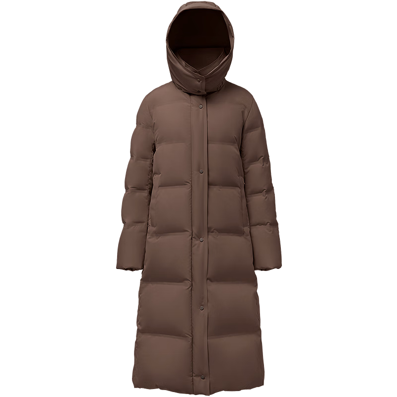 BOSIDENG Women's 25-Year Down Jacket Winter Goose Down Thickened Hooded Business Commuter Versatile Long Coat