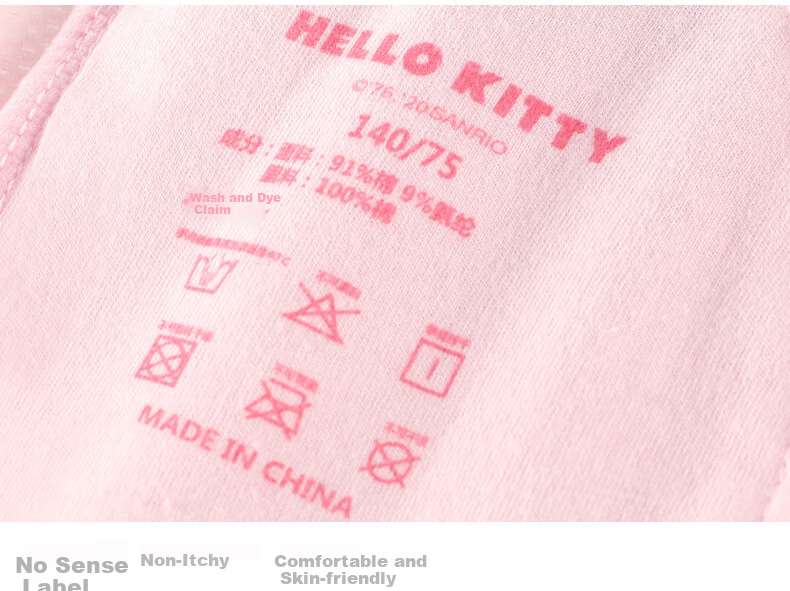 Hello Kitty Girls' Training Bra, Developmental Underwear, Breathable Camisole, Girls' Bra, Thin Summer Style, 88009 White-Pink, Size 150 11