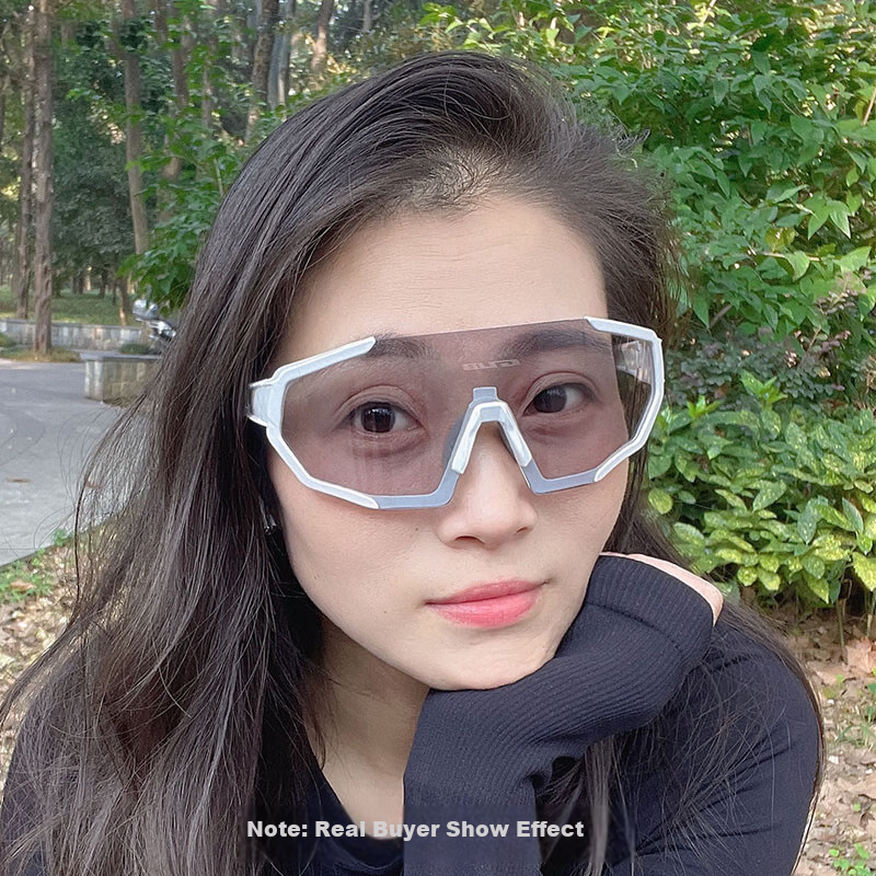 GUB 7000 Cycling Glasses, Photochromic Day And Night Use, for Men And Women, Outdoor Sports Protective Eyewear, Road Bike, Myopia, Windproof And Sand-Proof
