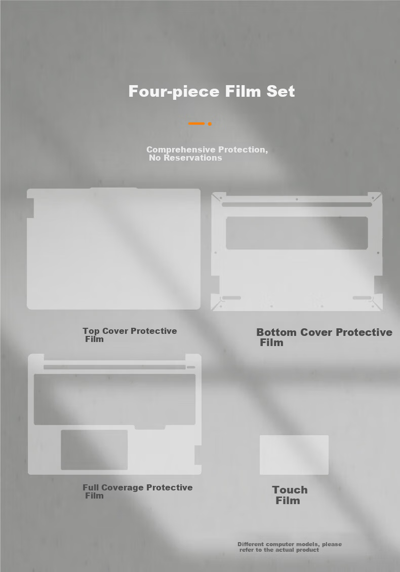 Jiasu Compatible with Lenovo Xiaoxin Pro16 2025 Model APH9 Case Film, 2024 Model IMH9, 2023 Model ARP8 Case Film, Body Protection Sticker, Full Set of Body Stickers, Easy to Apply 1