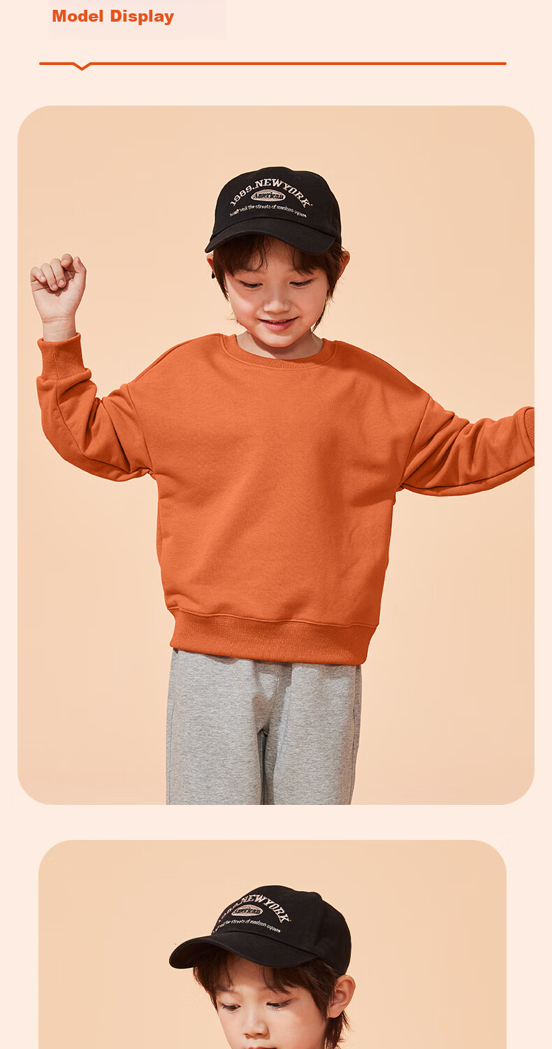 Jeanswest Boys' Sweatshirt, Spring And Autumn Style 2026, Children's Long-Sleeve Spring Outfit, Round Neck Top for Older Boys, Trendy Clothing 6
