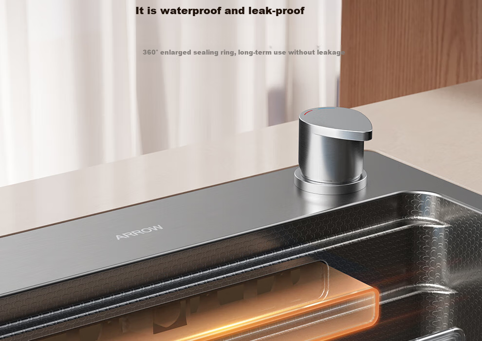 ARROW 3mm Thickened Waterfall Sink, Large Single Basin, Kitchen Vegetable Washing Sink, Dishwashing Sink [Renovation Subsidy 15%] 16