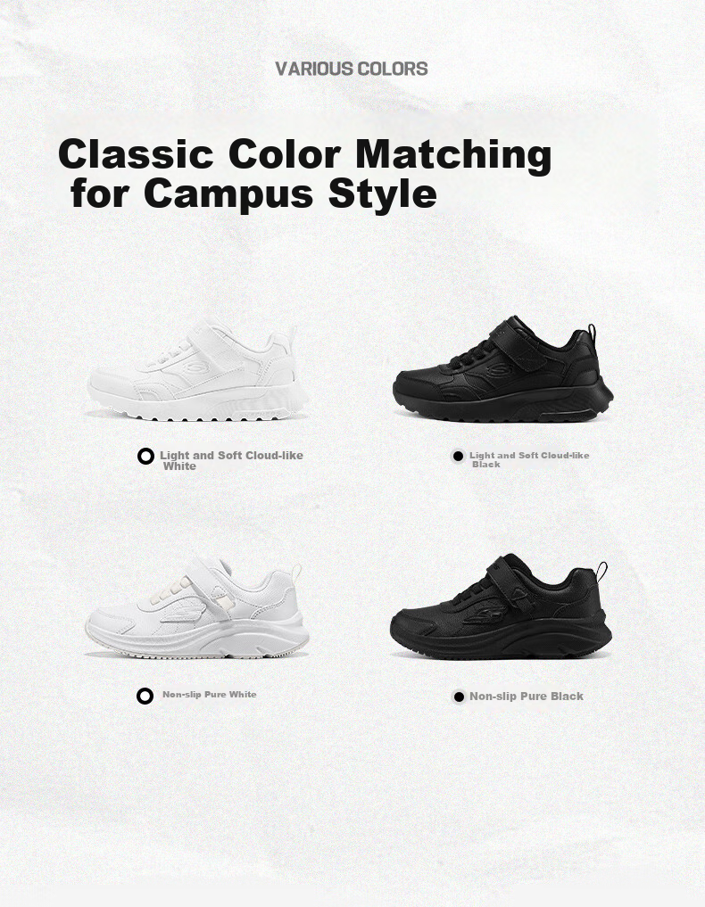 Skechers New Classic Children's Sneakers for Girls, Comfortable Versatile Casual Shoes 405681L 5