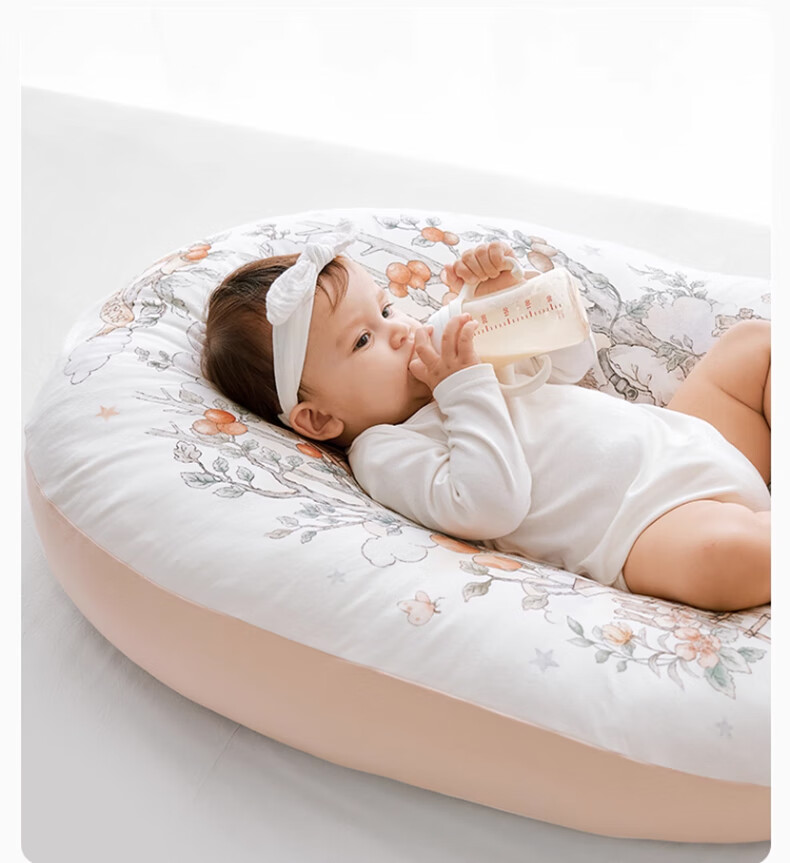 BUBBLE TREE [0-2 Years Old] Newborn Baby Extra Large Spine Support Inclined Pillow, Anti-Reflux And Gas Relief, Baby Feeding And Sleeping Aid 7