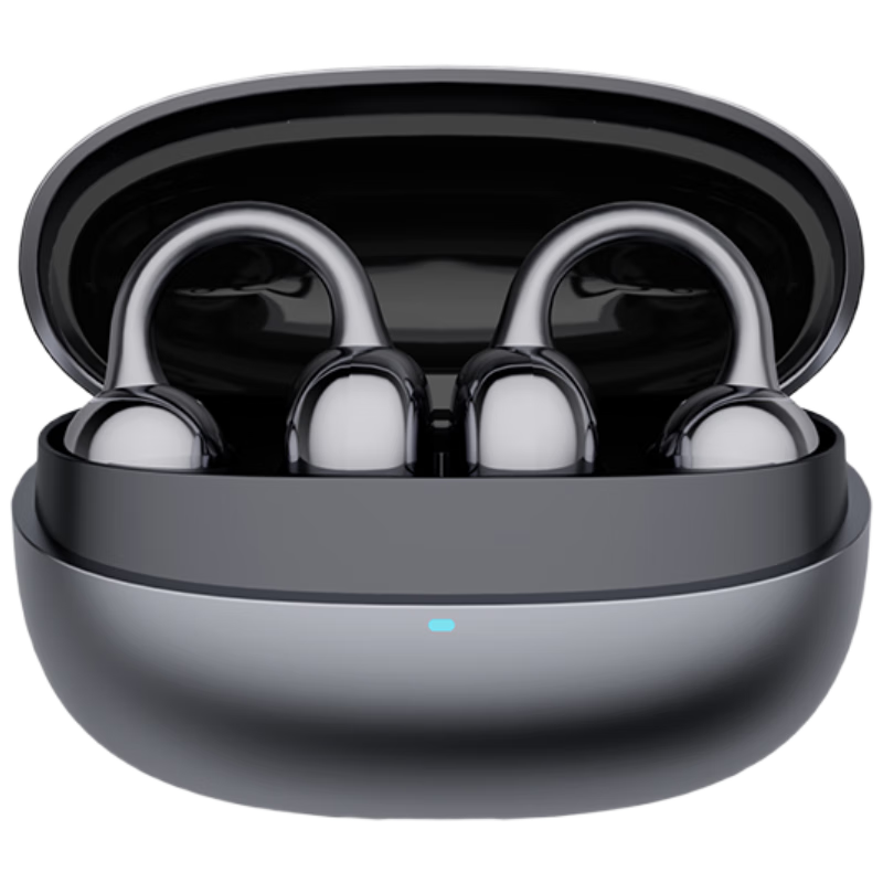 Skyworth S6 Sky Clip Aurora Black AI Version Bluetooth Clip-On Bone Conduction Open-Ear Wireless Sports Earphones New Year Gift