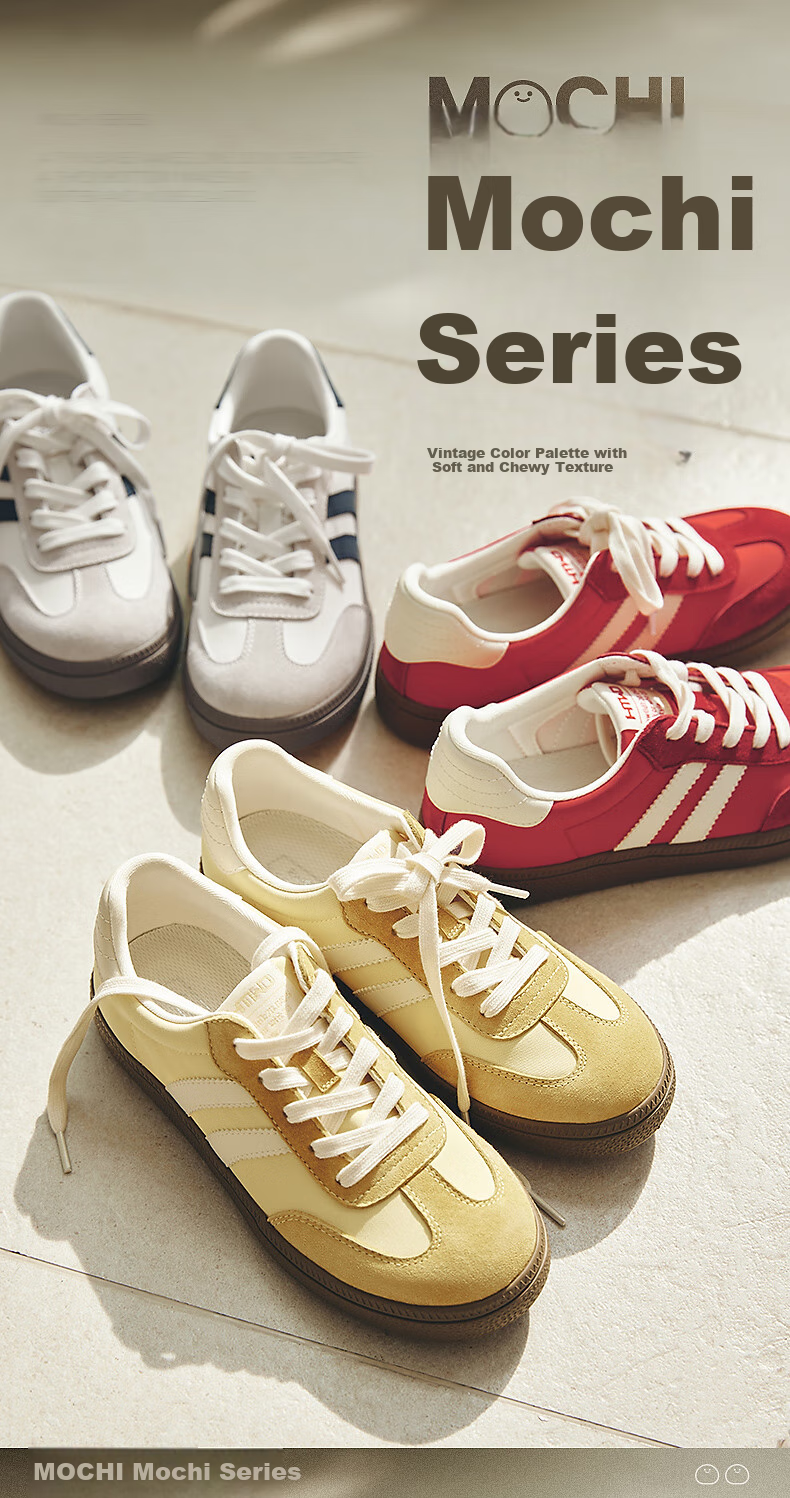Hotwind Mall Matching Women's Shoes, Dexun Shoes, 2025 Autumn New Women's Retro Color-Block Spliced Soft-Soled Casual Sneakers 2